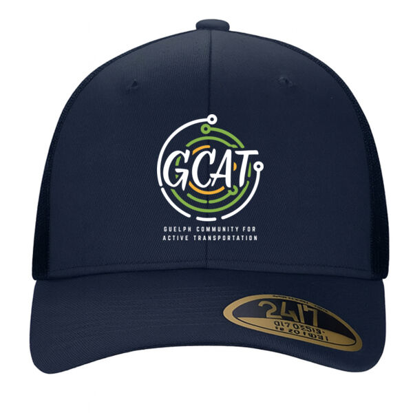 Embroidered Snap Back Trucker Cap Thumbnail